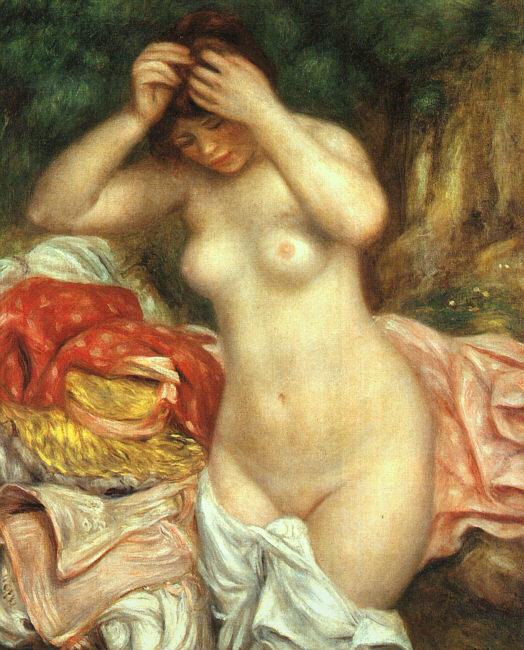 Pierre Renoir Bather Arranging her Hair oil painting picture